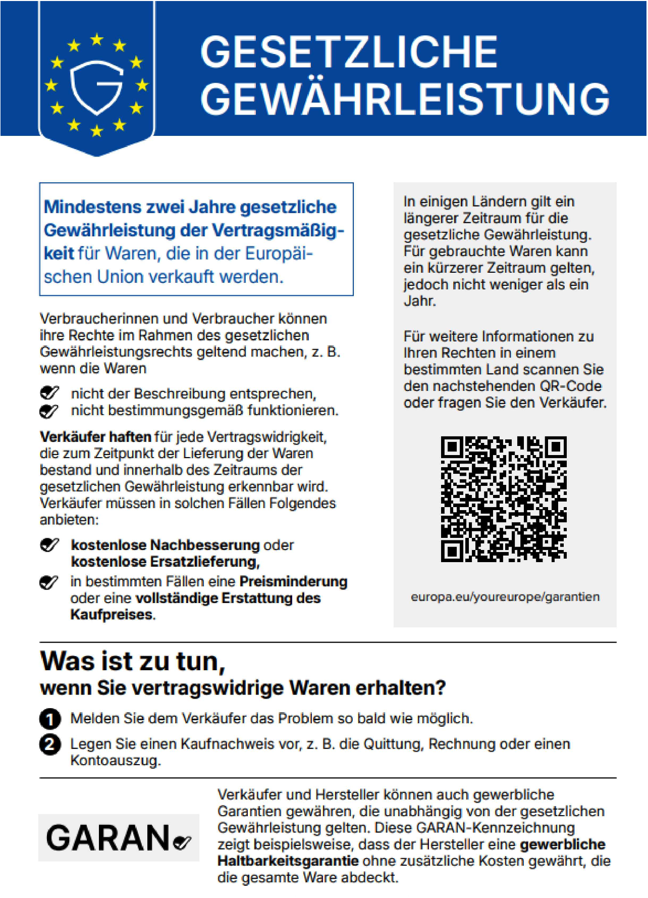 Information zum Recht auf Reparatur